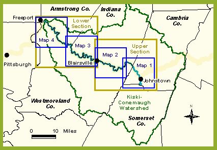 Kiski Conemaugh map